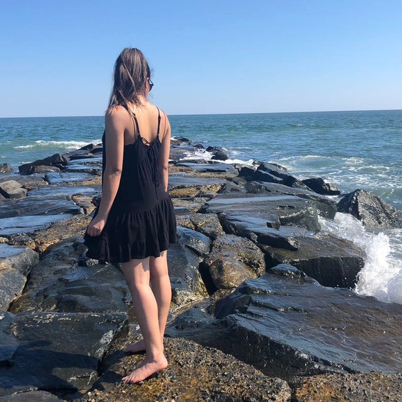 Black Boho Dress - Picture 1 of 4